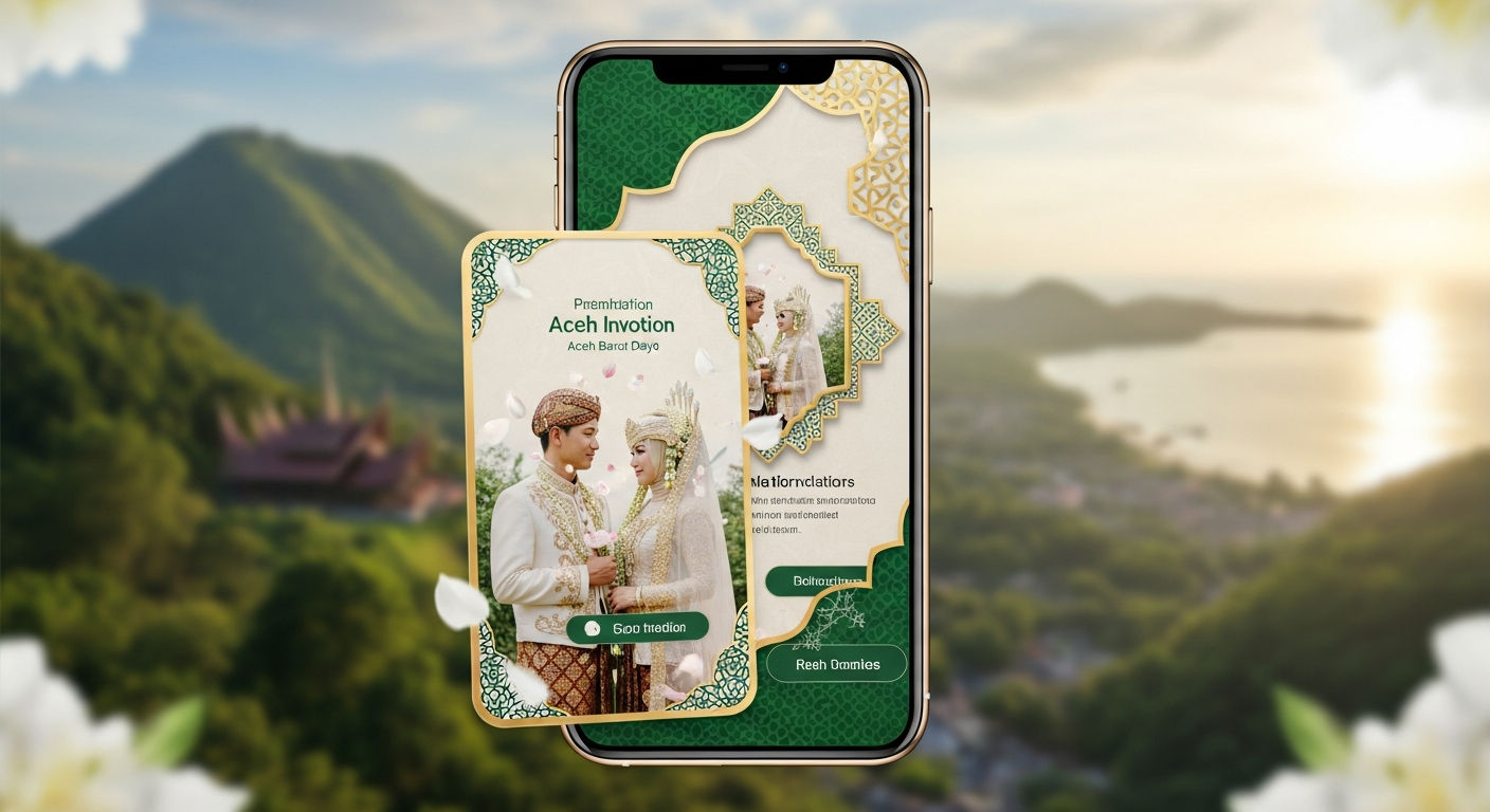Undangan Pernikahan Digital Premium 3D Motion di Aceh Barat Daya: Memukau, Berkelas, dan Tak Terlupakan!