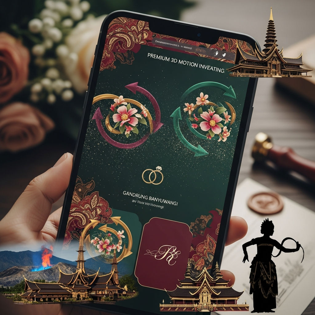 Undangan Pernikahan Website Digital Premium 3D Motion Di Kabupaten Banyuwangi: Merayakan Cinta dengan Inovasi Teknologi yang Memukau