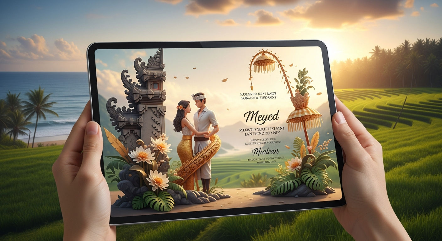 Wujudkan Pernikahan Impian di Jembrana: Undangan Pernikahan Website Digital Premium 3D Motion yang Bikin Melongo!