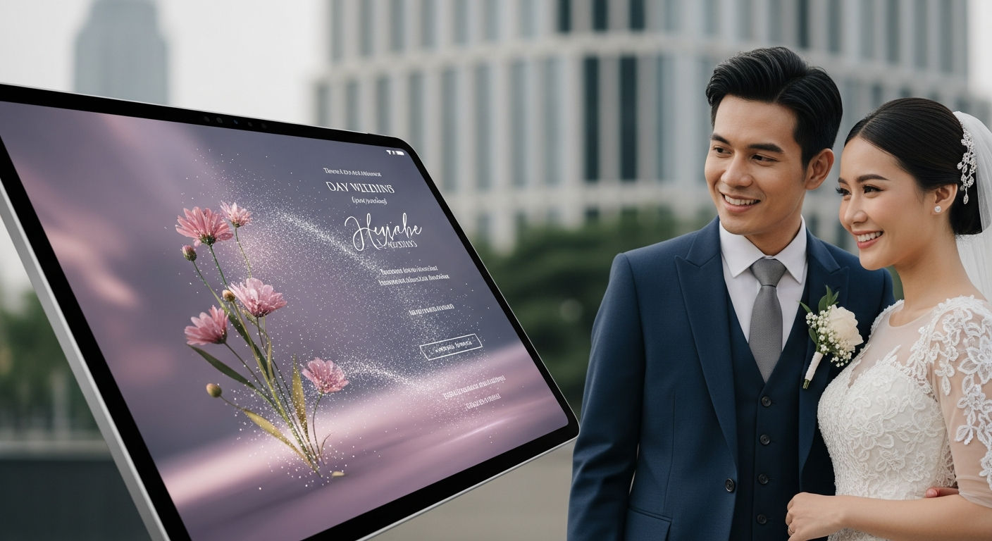 Wujudkan Pernikahan Impianmu: Undangan Pernikahan Website Digital Premium 3D Motion Paling Kekinian di Jakarta Barat!