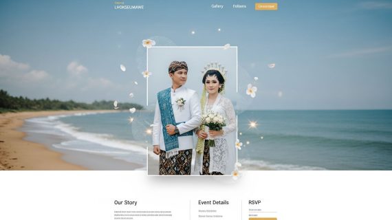 Undangan Pernikahan Website Digital Premium 3D Motion di Lhokseumawe: Wujudkan Pesta Impian Anda dengan Sentuhan Magis!