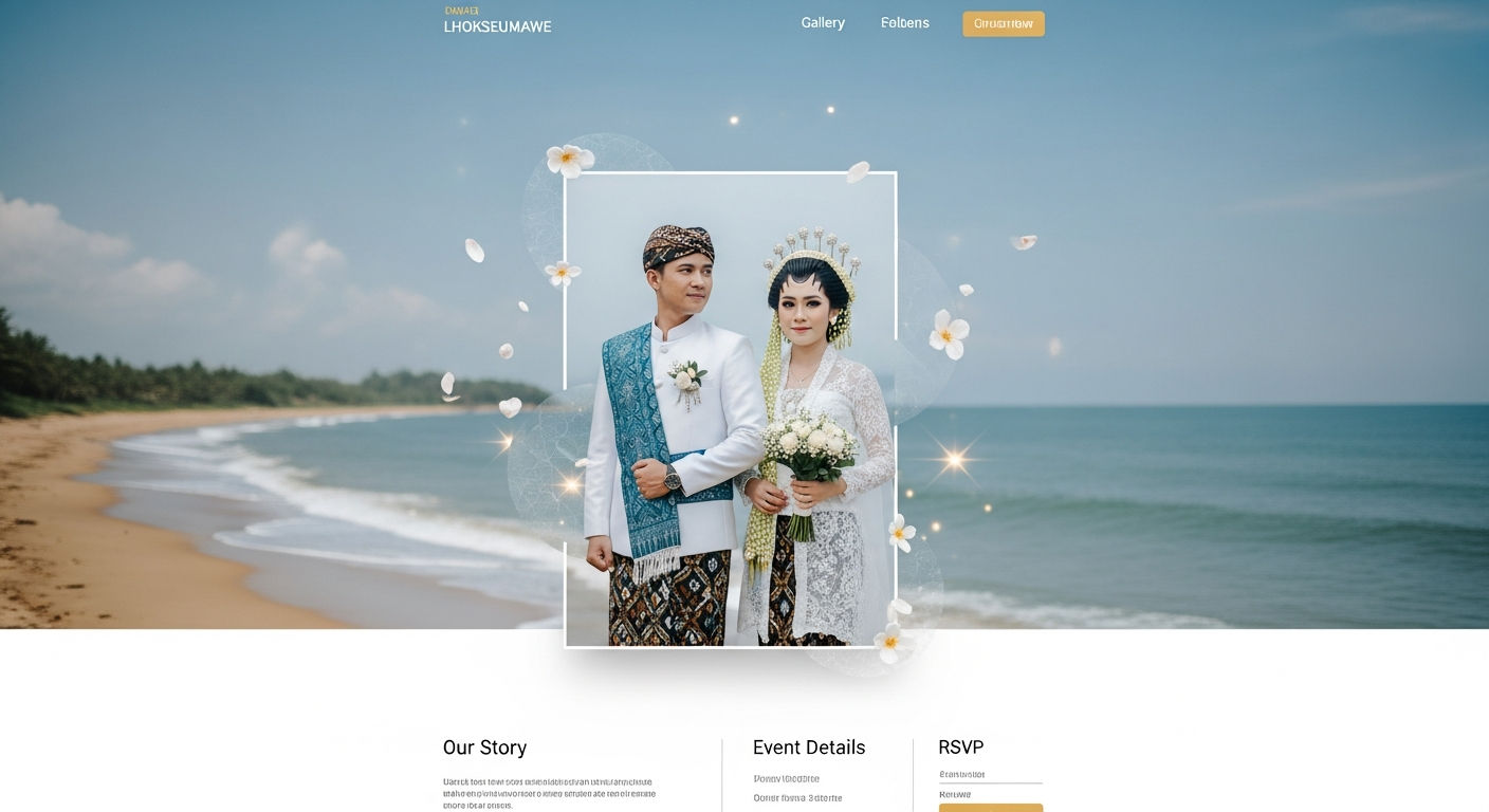 Undangan Pernikahan Website Digital Premium 3D Motion di Lhokseumawe: Wujudkan Pesta Impian Anda dengan Sentuhan Magis!