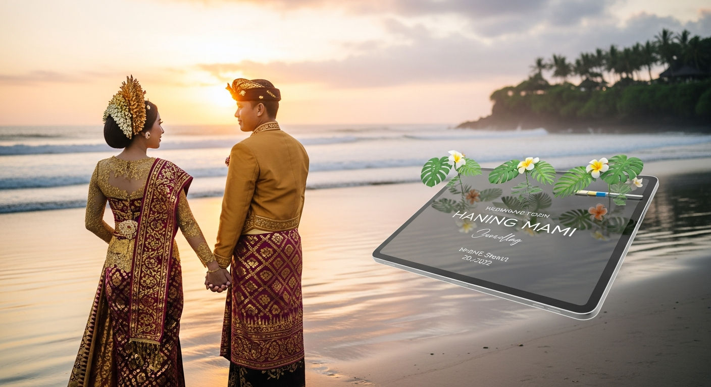 Wujudkan Pernikahan Impian di Tabanan: Undangan Pernikahan Website Digital Premium 3D Motion yang Memukau!