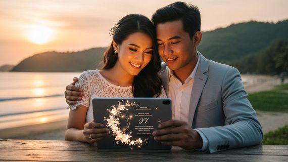 Wujudkan Pernikahan Impian di Pangandaran: Undangan Pernikahan Website Digital Premium 3D Motion, Mewah dan Tak Terlupakan!